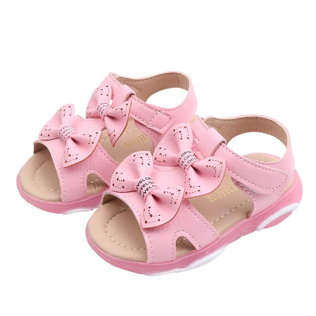 Hot Pink Детские джинсовые штаны для маленьких девочек; с светильник с бантом; босоножки со светодиодами; светильник светящийся в спортивном стиле; кроссовки, детская обувь, обувь для детей, для девочек led# G6 - Цвет: Hot Pink