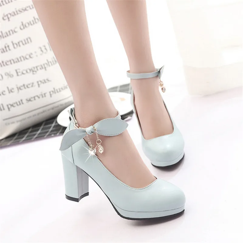 Новинка 2019 года модные женские туфли-лодочки на высоком каблуке Женская рабочая