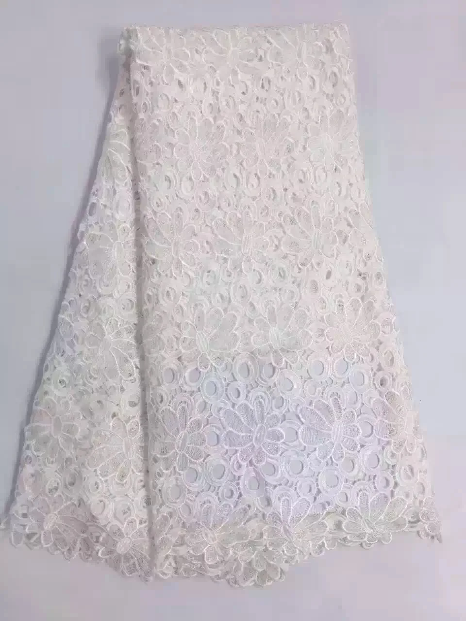 RF02-5 Green Color african cord lace latest high quality french guipure fabric for nigerian wedding party dresses 5yards | Дом и сад