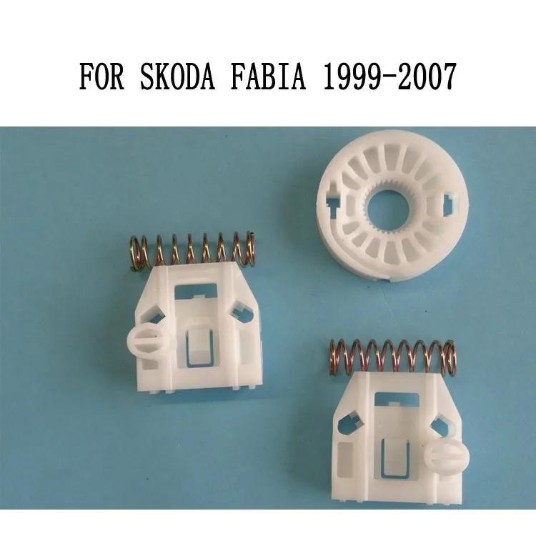 

For SKODA Fabia 6Y 4/5 Doors Window Regulator Repair Kit Front Left 1999-2007 1 roller and sliding clips