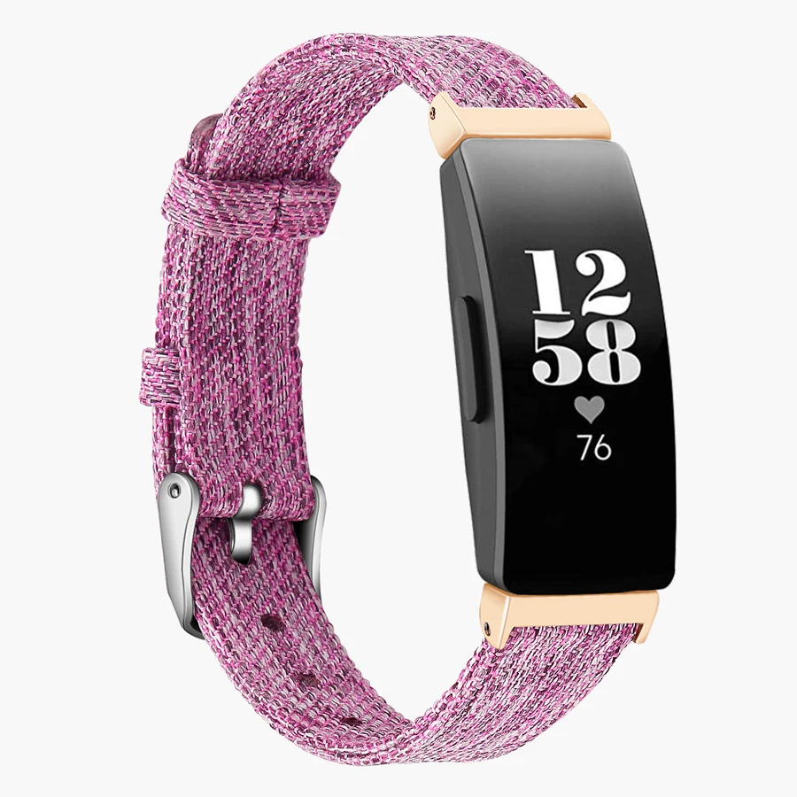 Холщовый ремешок для фитнес-трекера Fitbit Inspire Hr Классические ремешки Браслет Band |