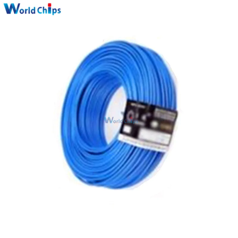 10 м синий Φ 24AWG провод с крючком 80C / 300V шнур DIY Electric | Электронные компоненты и