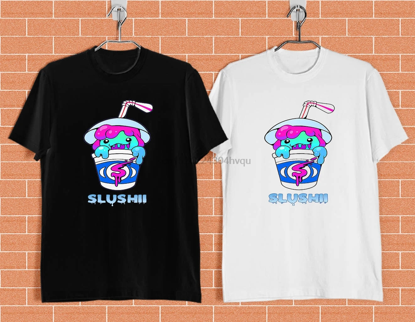 Черно белая футболка с 1 боковой частью Slushii American EDM Musician (XS 3XL)|Мужские футболки| |