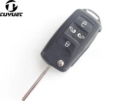 Пустой пустой чехол для замены Volkswagen Toureg 4 + 1 кнопки откидной складной пульта