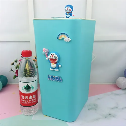 Jingel 8L pressing 8л/12л hello kitty мусорный бак с крышкой прокатки и прессования типа кухня гостиная ванная комната хранение мусора корзина пластиковый мусорный бак - Цвет: Jingel 8L pressing