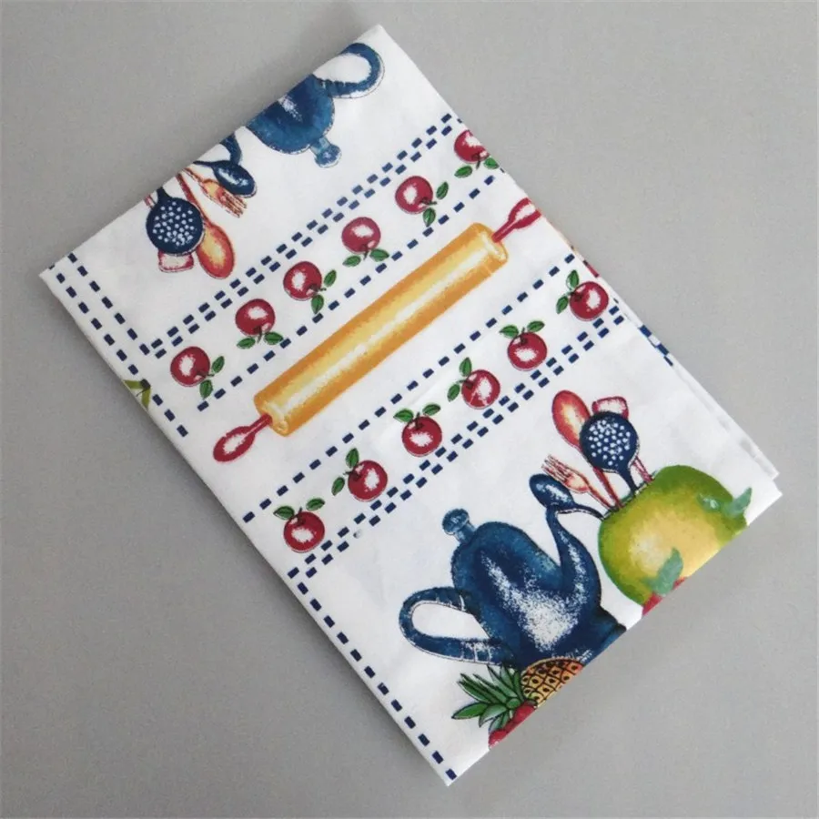 Красивая многоразовая текстильная салфетка с мультяшным принтом Дизайнерская