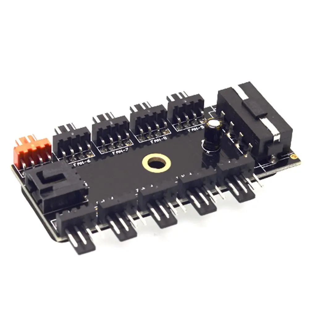 10-Port 12V 4 Pin PWM CPU Cooling Fan Hub SATA Controller Power Supply Spliter Adapter Computer Function | Компьютеры и офис