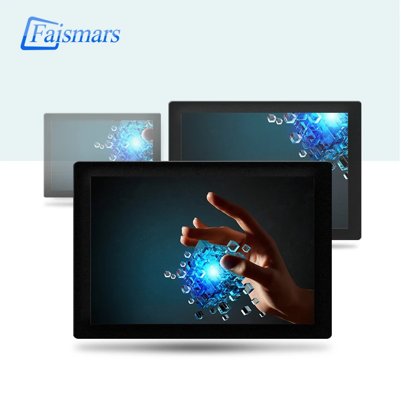 

M140-RFR/ Faismars 14-inch Touchscreen Industrial Monitor Display With VGA/DVI/HDMI Inputs 14" Rack Mount Touch Monitor PC