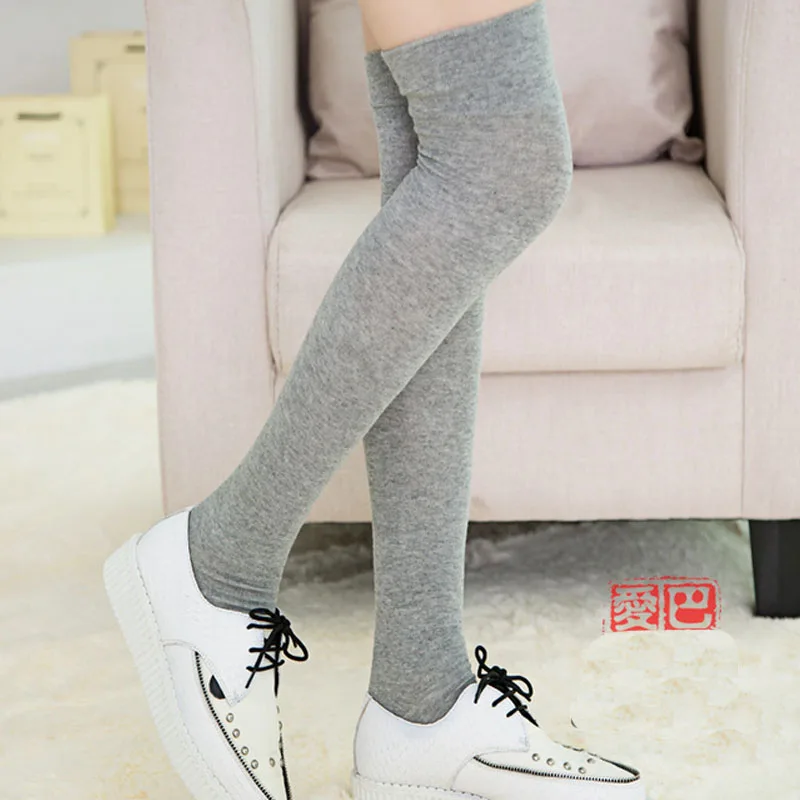 TOIVOTUKSIA длинные носки из 80% хлопка выше колена женские чулки до бедра|long socks|thigh high