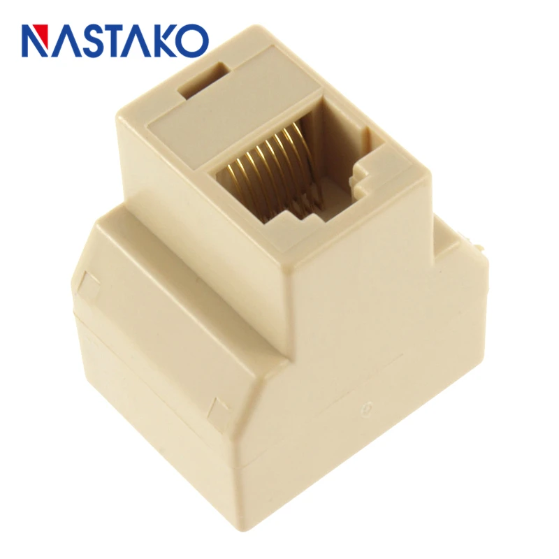 5 шт. CAT5 Cat5e RJ45 Сплиттер разъем Cat5 кабель сплиттер адаптер 8Pin сетевой модульный