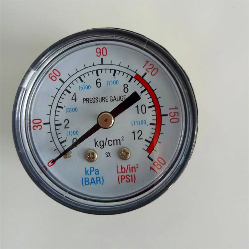 1/4" PT Male Thread 180 PSI 12 Bar Compressor Pressure Moisture Gauge