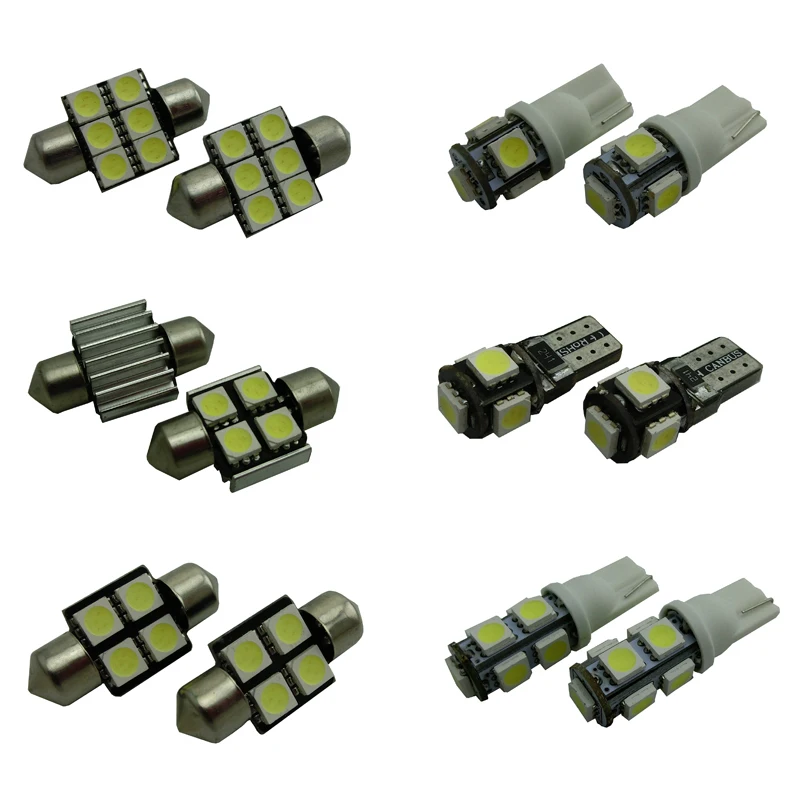 Комплект Ксеноновых белых светодиодных ламп для салона Honda For Accord (2003 2012