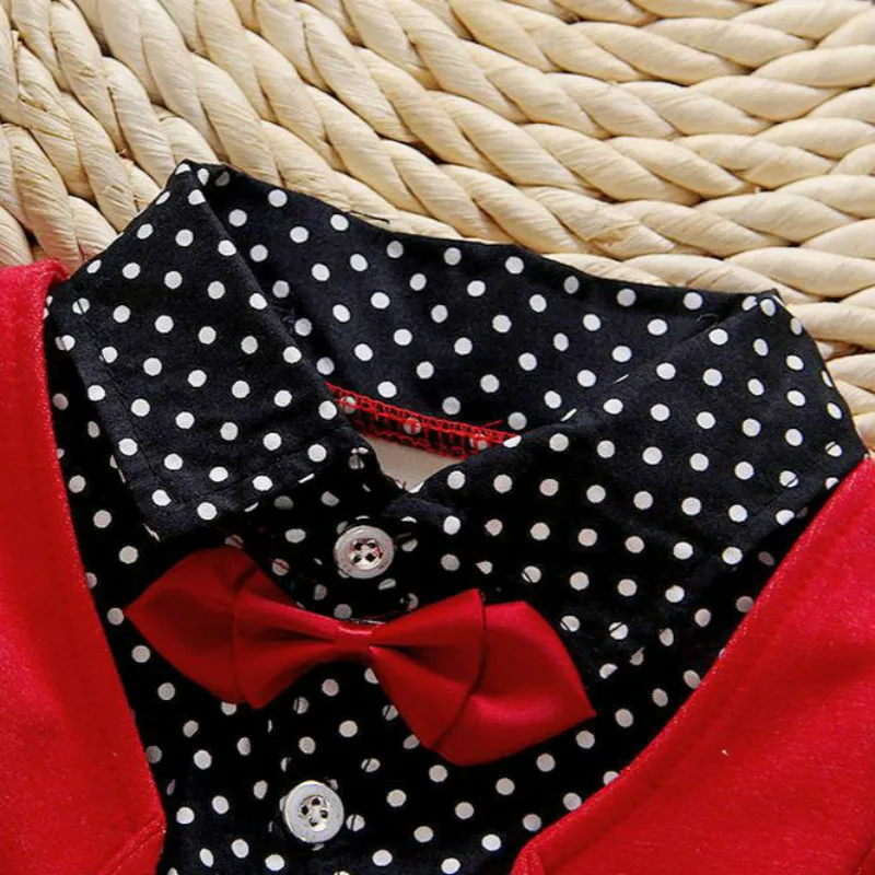 Комплект одежды для мальчиков весна-осень куртка + штаны имитация трех предметов