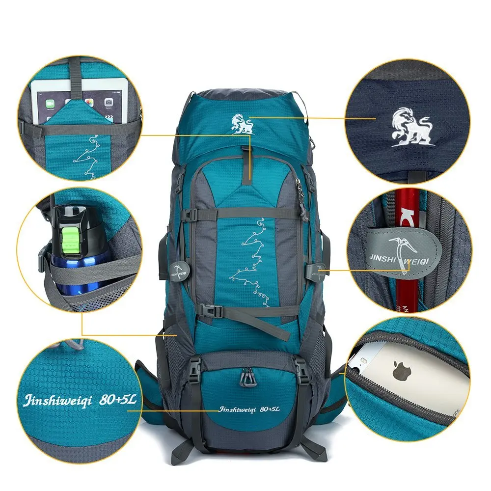 85L водонепроницаемый рюкзак для путешествий и походов спортивная сумка мужчин