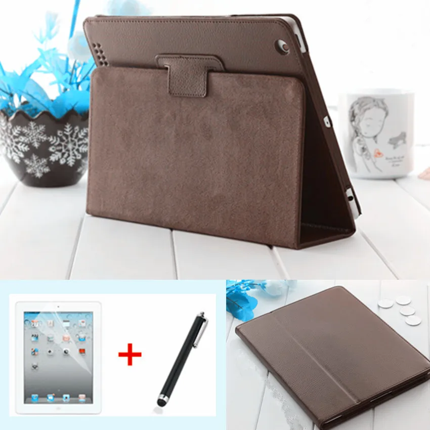 Для Apple ipad 2 3 4 чехол Авто спящий/Пробуждение Флип личи PU кожаный для нового смарт