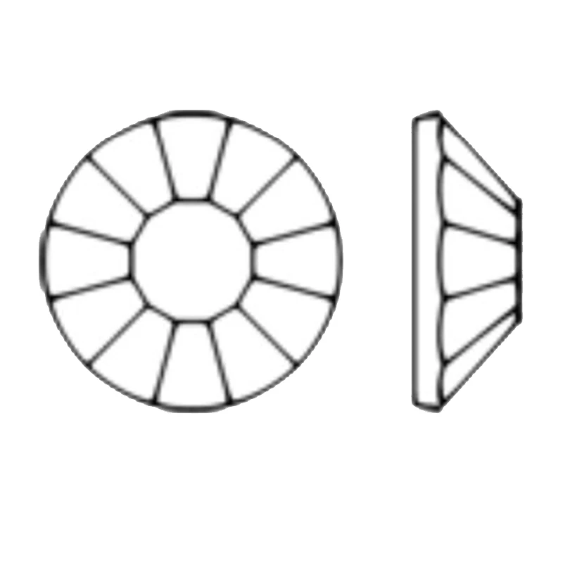 SS3 Капри Голубой цвет каучуковые стразы с плоской задней стороной Стразы прямой