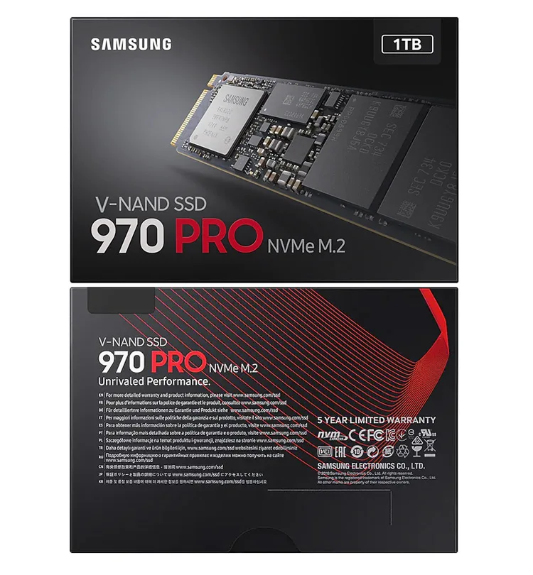 Samsung SSD 512GB 1 ТБ 970 RPO NVME M.2 Внутренний твердотельный накопитель HD PCIe 3,0x4, NVMe 1,3 последовательное чтение до 3500 МБ/с./с SSD