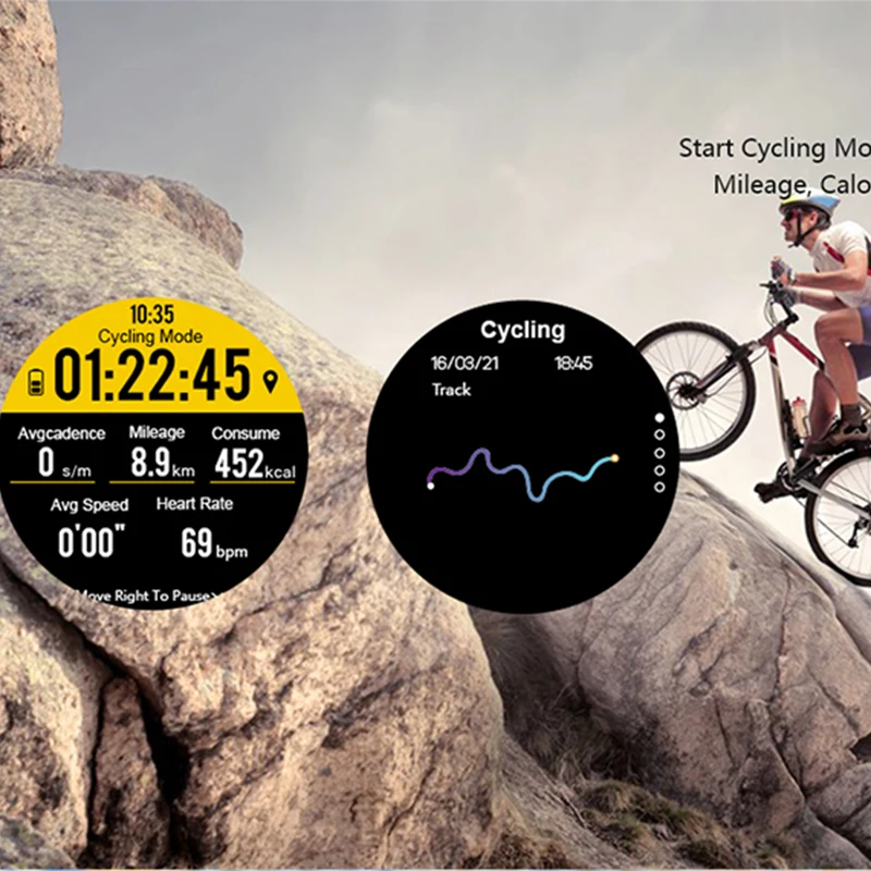 Gps Smartwatch L19 IP67 водонепроницаемые Смарт-часы с крови Давление монитор сердечного