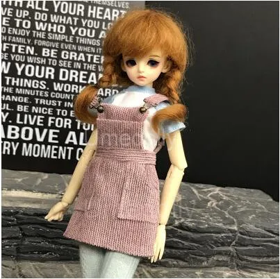 Новая мода 1 шт Вельветовая юбка на бретелях платье для Blyth, Momoko, Obistu, кукла azone одежда 1/6 аксессуары для кукол - Цвет: color 4