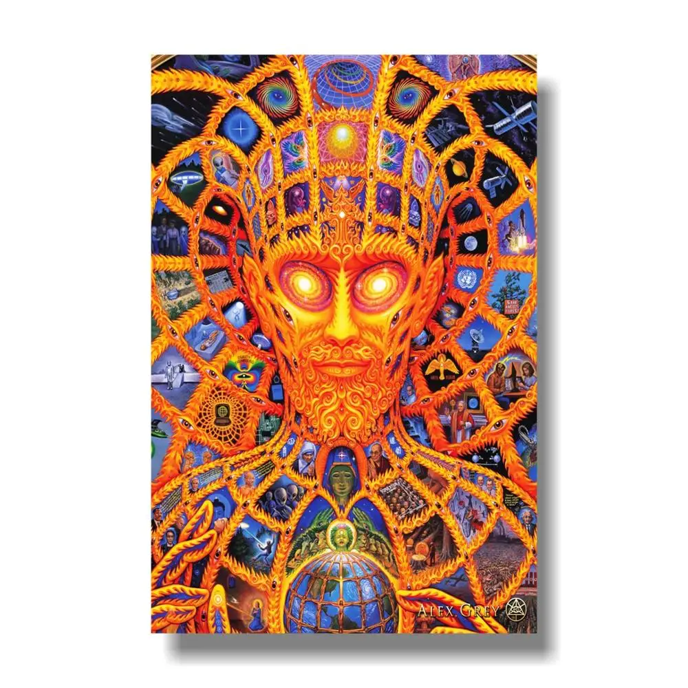 Scandinavian Style Alex Grey Poster - Ocean of Love Bliss - Living Room Home Decor Wall Art image 2