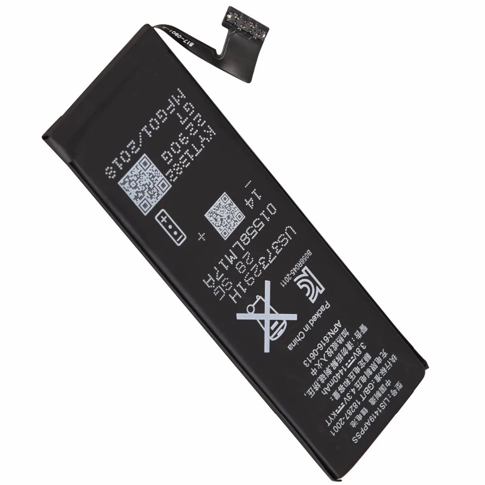 Новая встроенная литиевая аккумуляторная батарея для Iphone 5 реальная емкость 1440