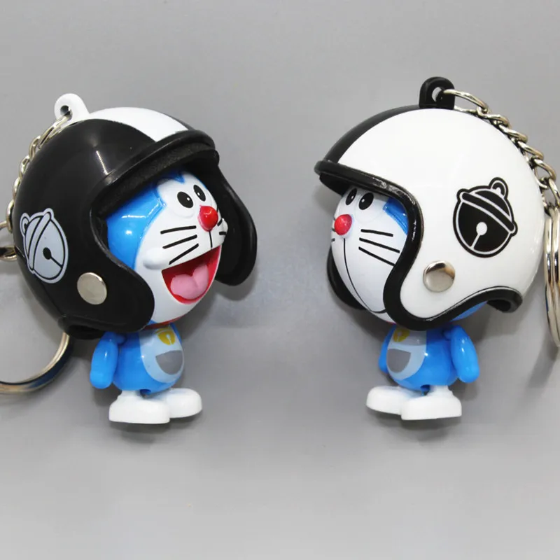 Мультяшные фигурки Doraemon игрушка со светодиодной подсветкой кукла брелоки