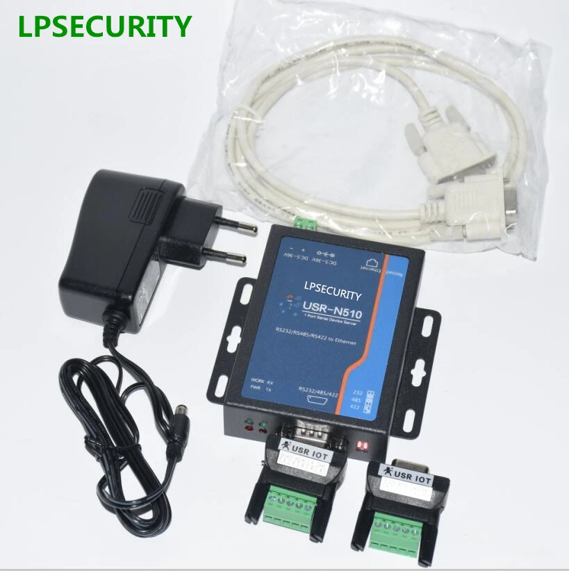 LPSECURITY USR N510 1 порт RS232 485 422 серийный к TCP IP Ethernet преобразователь промышленного