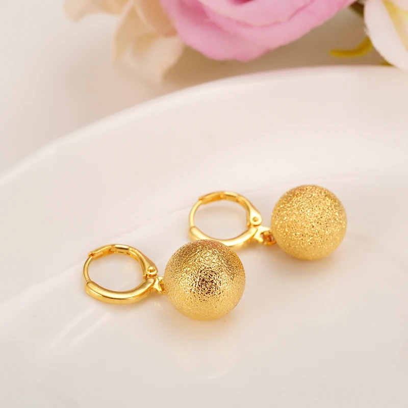 

Bangrui Beads Earrings for Women/Girls Gold Color Ball Earing Jewelry Gifts African,Indonesia,Nigeria,Congo,Arab Earring