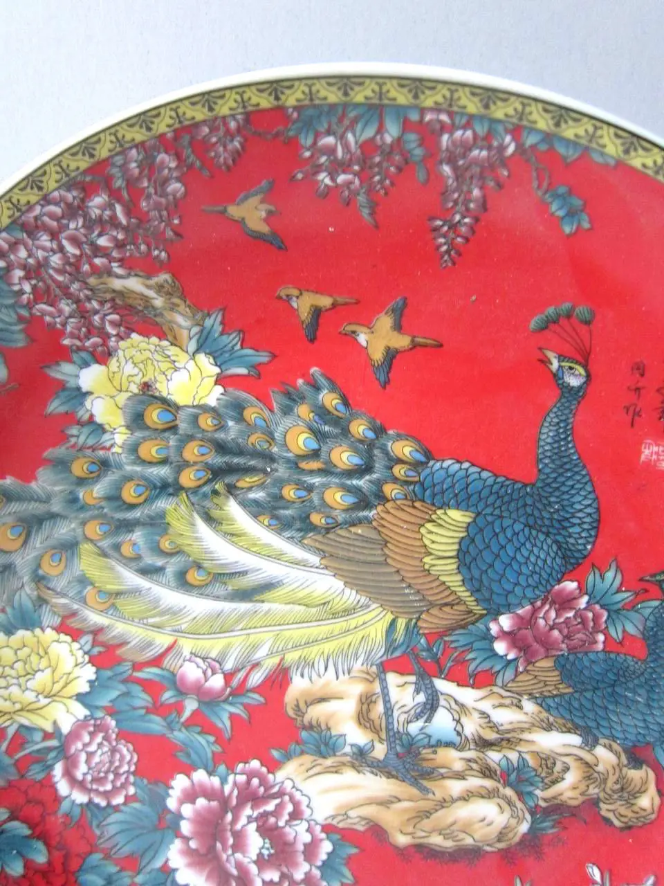 Керамические фарфоровые поделки китайская глазурь Классическая Статуя Феникса