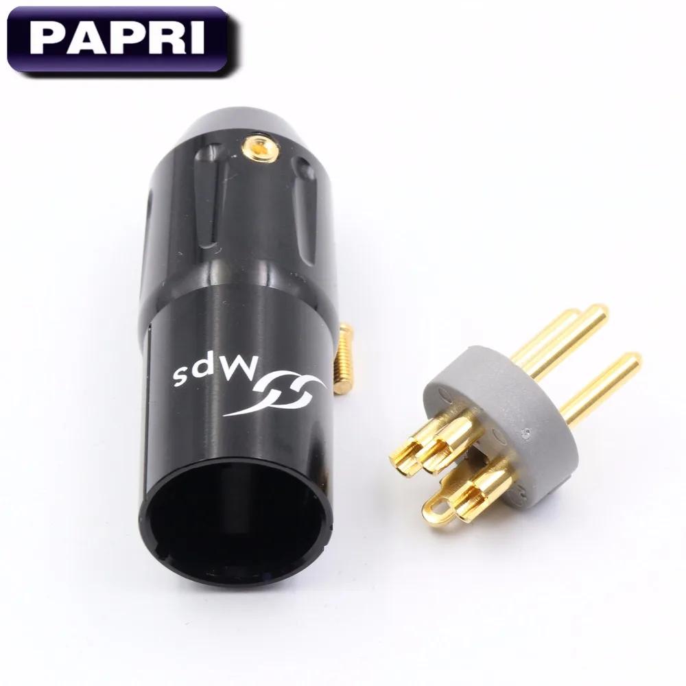 MPS Caesar-W/M высокого класса 3pin Мужской 24 К позолоченный Женский XLR Мужской разъем баланс разъем микрофон аудио разъем