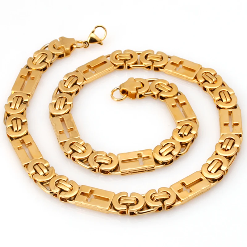 Мужское ожерелье 6/8/10 мм в византийском стиле ювелирное украшение виде креста