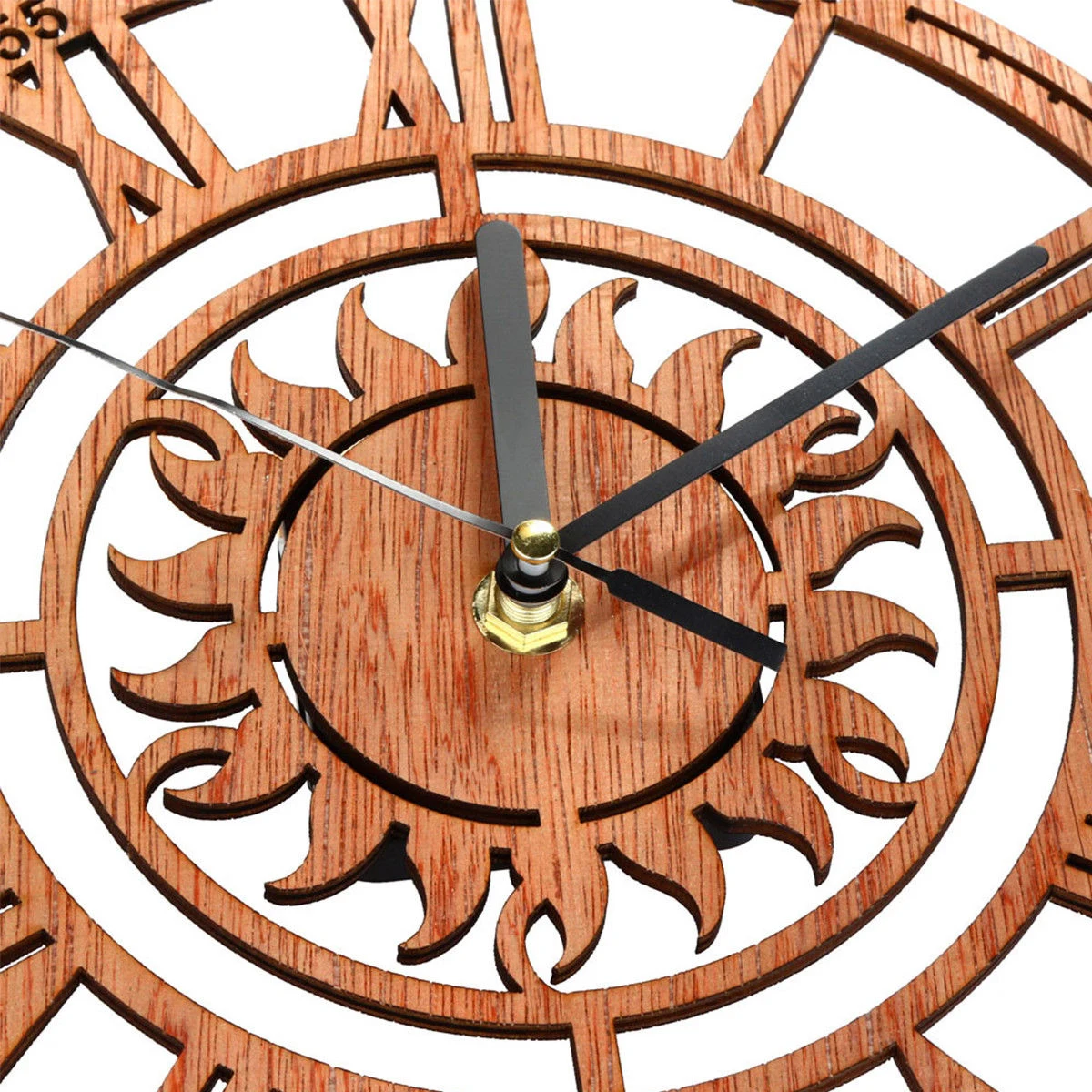 Винтажные деревянные настенные часы sheби-шик рустикальный декор для кухни дома