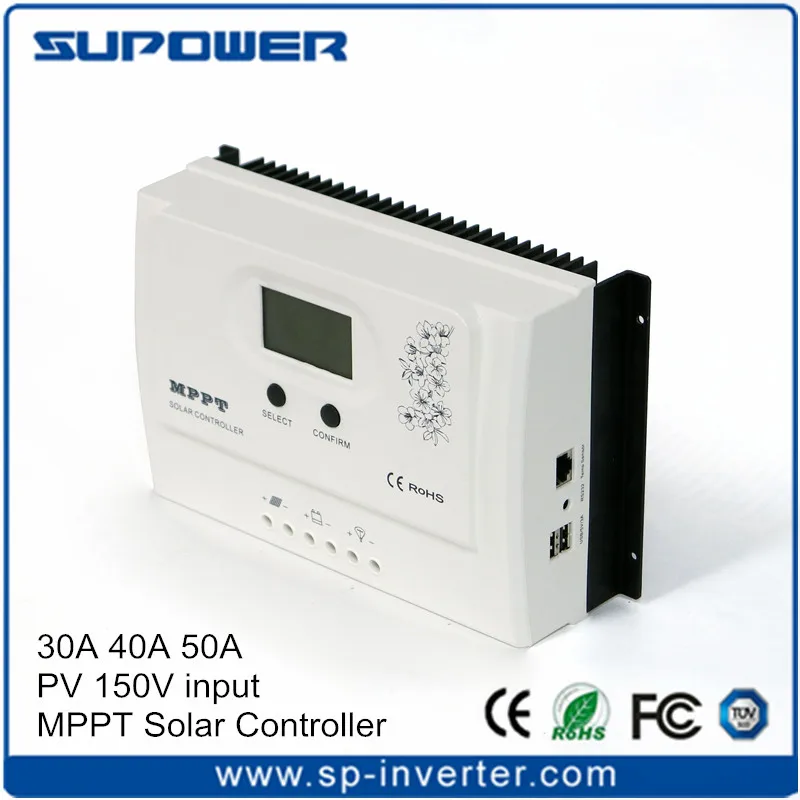 Высокоэффективный Контроллер заряда от солнечной батареи 99% Ture MPPT 30 А 150 в вход 12