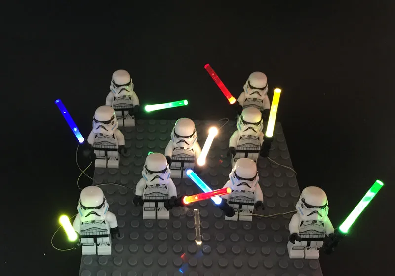 Светодиодный светильник сабля Для рисунок с принтом The Force Awakens (Звёздные войны: