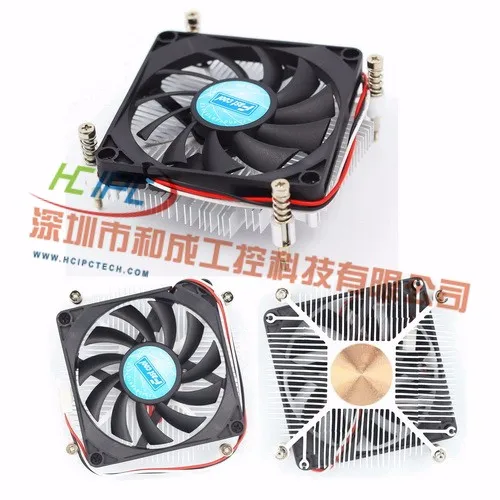 HCIPC P300-1 HCFU1 охлаждающий вентилятор и радиаторы, кулер для процессора, LGA115X 1U тонкий Медный сердечник Sever кулер для процессора, алюминиевый+ медный сердечник