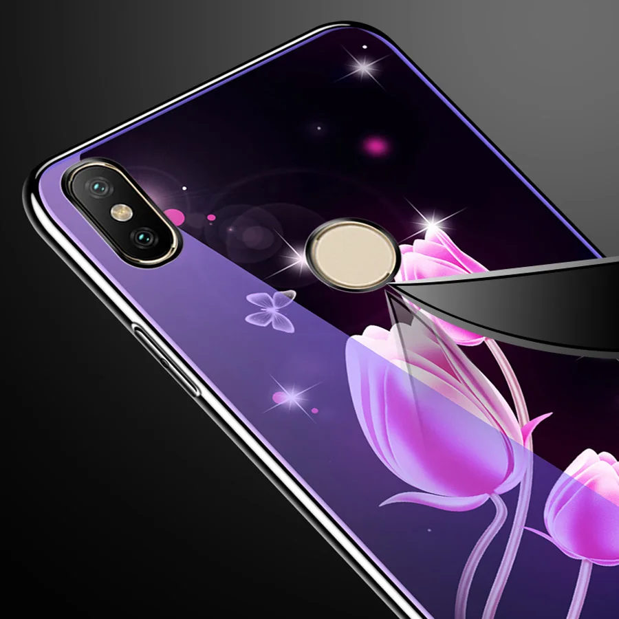 Для Xiaomi Redmi Note 5 Чехол Snapdragon636 закаленное стекло Мягкий ТПУ Рамка защитный чехол