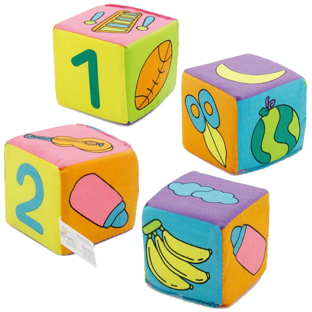 6 шт./компл. строительные блоки из ткани для младенцев новорожденных Мягкая