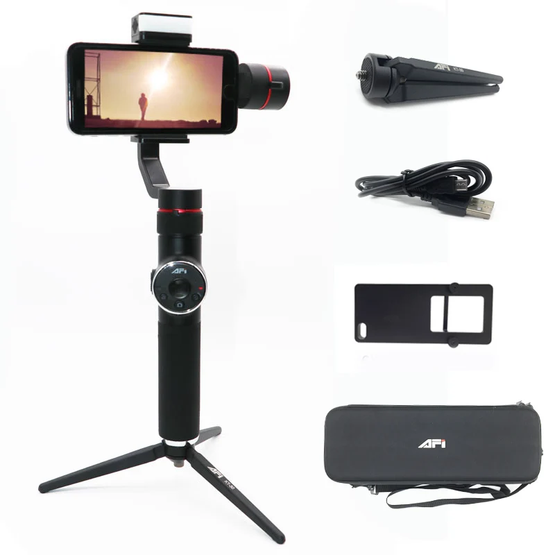 AFI V5 3 оси Gimball Dslr стабилизатор для Телефон ручной смартфон Selfie палочки Iphone X 8 7 samsung