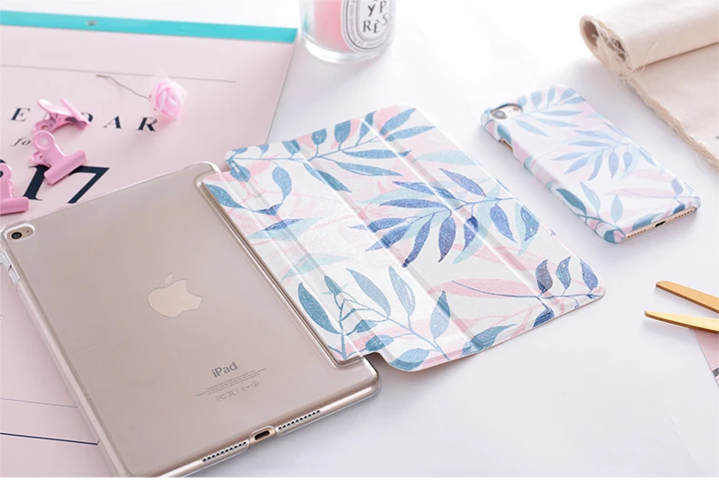 Лист Чехол-книжка на магнитной застежке Чехол для iPad Pro 9,7 air 10,5 11 10,2 6th 7th 12,9 мини-платье на возраст 2, 3, 4, 5, планшетный чехол Крышка для iPad 9,7