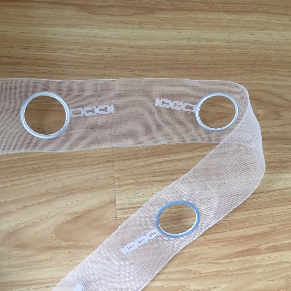 10 метров белая прозрачная лента уплотненная 5 колец на метр DIY Аксессуары для штор