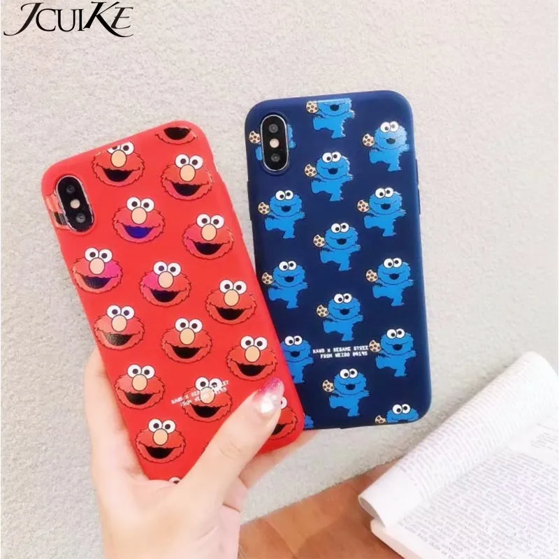 Новый Улица Сезам мультфильм чехол для iPhone X XS XR Max 6 S 7 8 плюс мягкий тонкий из