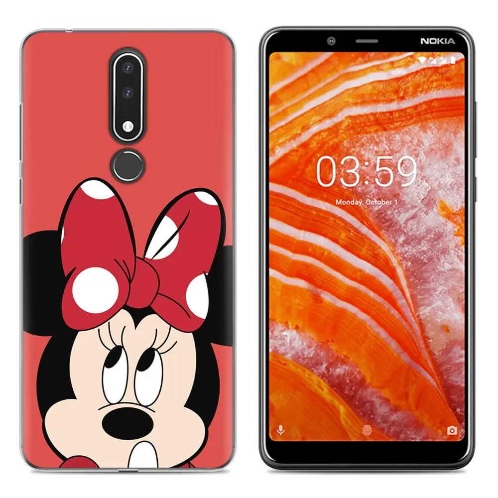 Чехол для телефона Nokia 3 1 Plus чехол с милым рисунком из силикона мягкая задняя