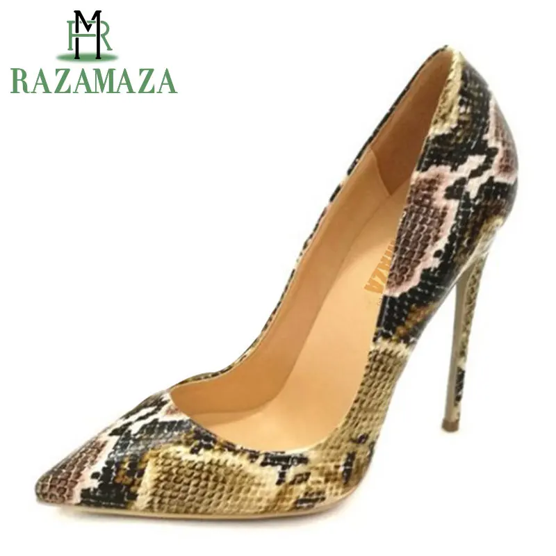 ZALAVOR/размеры 34-43 Женские Вечерние туфли на очень тонком высоком каблуке смешанных