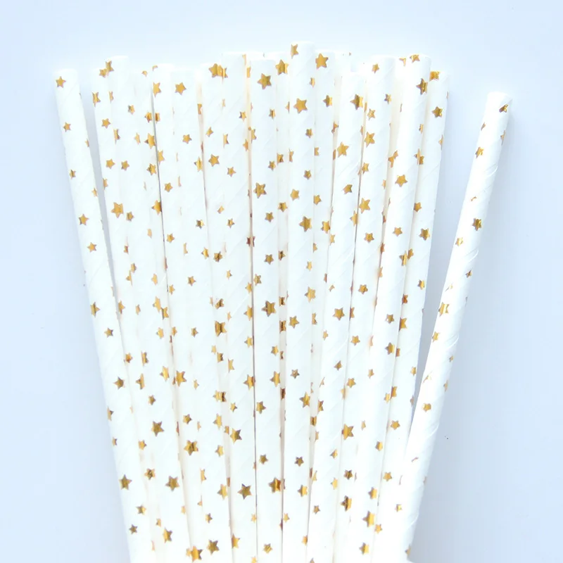 gold star 25pcs Золотая Серебряная Звезда бумажный стаканчик/тарелка/салфетка соломинки для свадьбы, дня рождения, вечеринки, декор для детского душа, вечерние принадлежности для детской посуды - Цвет: gold star 25pcs