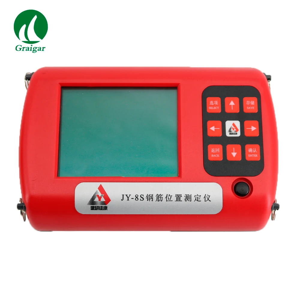 

JY-8S Concrete Rebar Locator Scanner Covermeter Ferromagnetic Objects Finder Grid Scan Concrete Reinforcement Detector with LCD