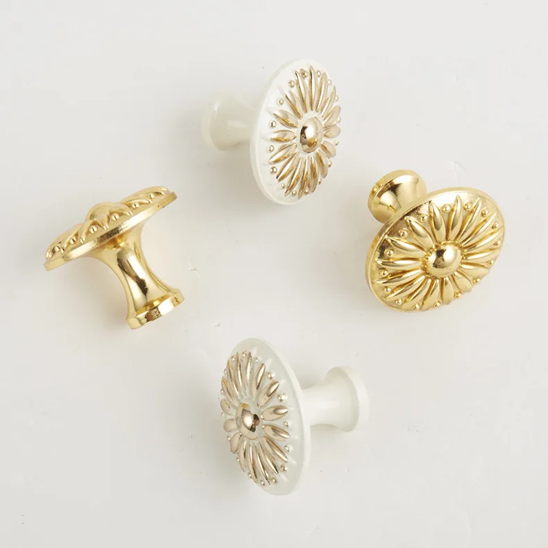 2 шт./лот бесплатная доставка Золотая Одноручная Круглая дверь из цинкового