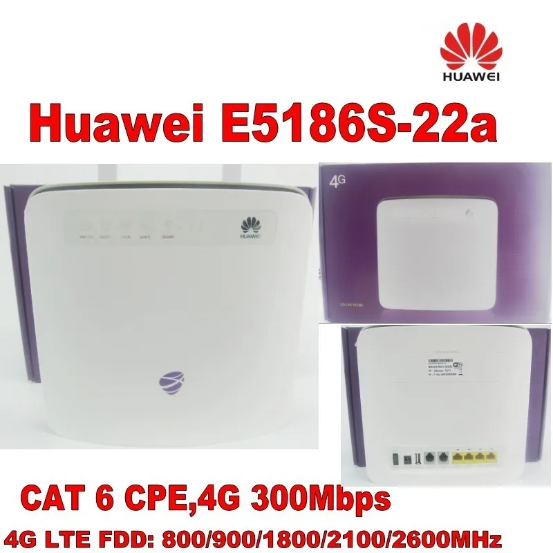 Оригинальный разблокированный беспроводной маршрутизатор Huawei E5186 Cat6 300 Мбит/с