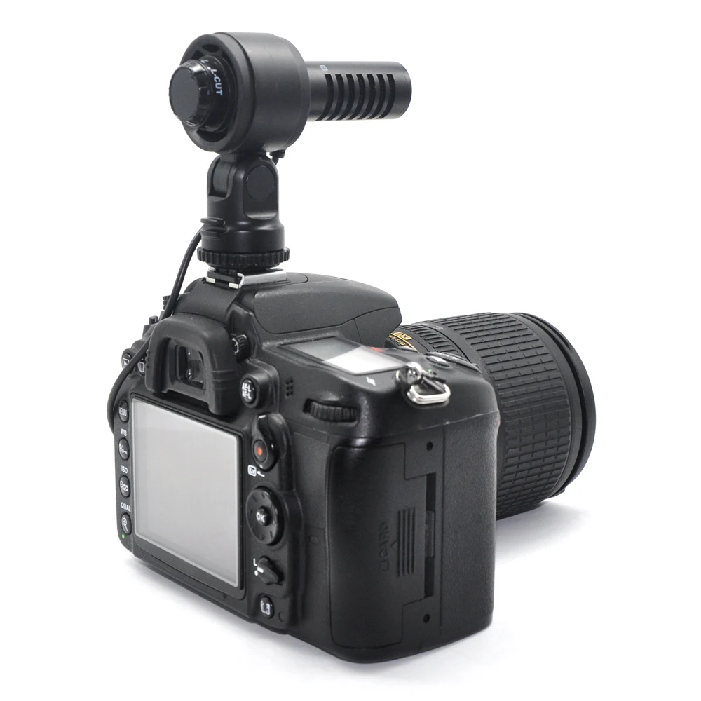 Конденсаторный микрофон для Canon/Nikon/Sony/Pentax/Samsung Любой DSLR камеры и DV Vdieo