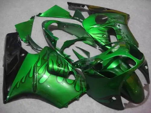 Набор обтекателей для мотоциклов черный и зеленый цвета АБС пластик KAWASAKI Ninja ZX12R 00
