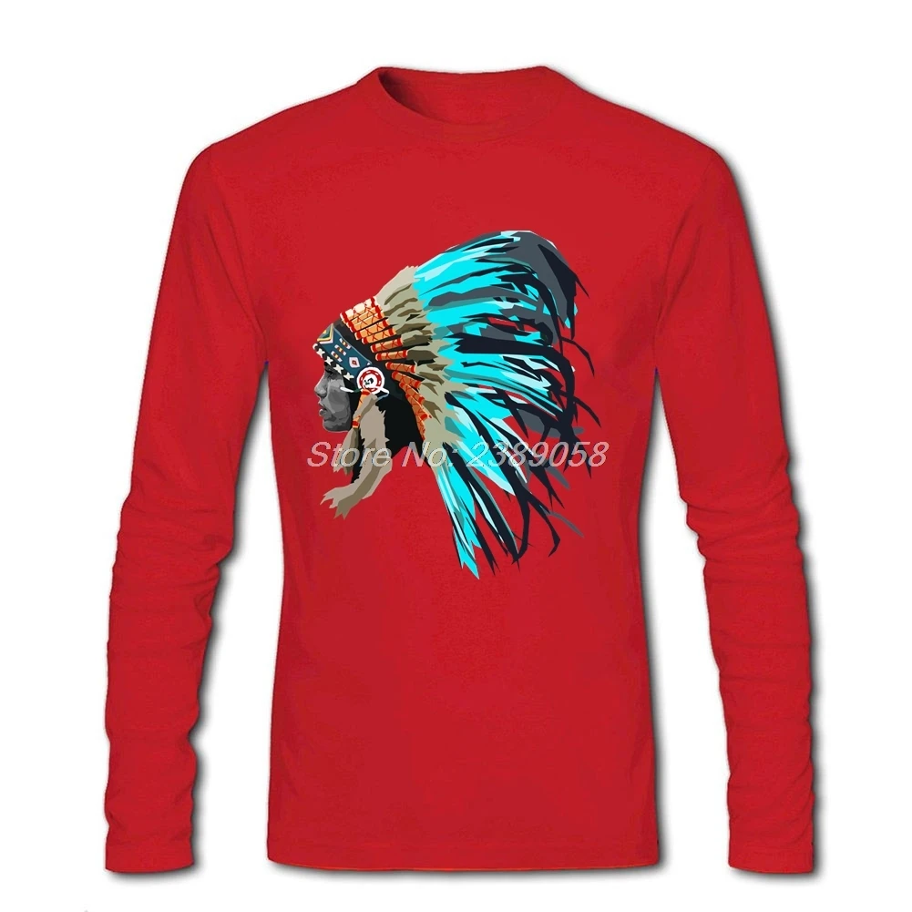Повседневная мужская футболка крутая индийская с длинным рукавом топы для